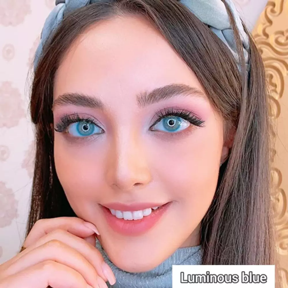 لنز لومینس بلو آبی اقیانوسی بدون دور - Image 5