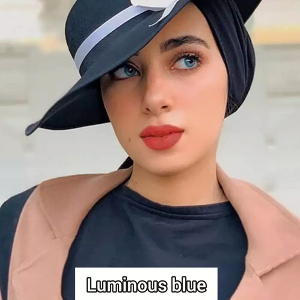 لنز لومینس بلو آبی اقیانوسی بدون دور - Image 4