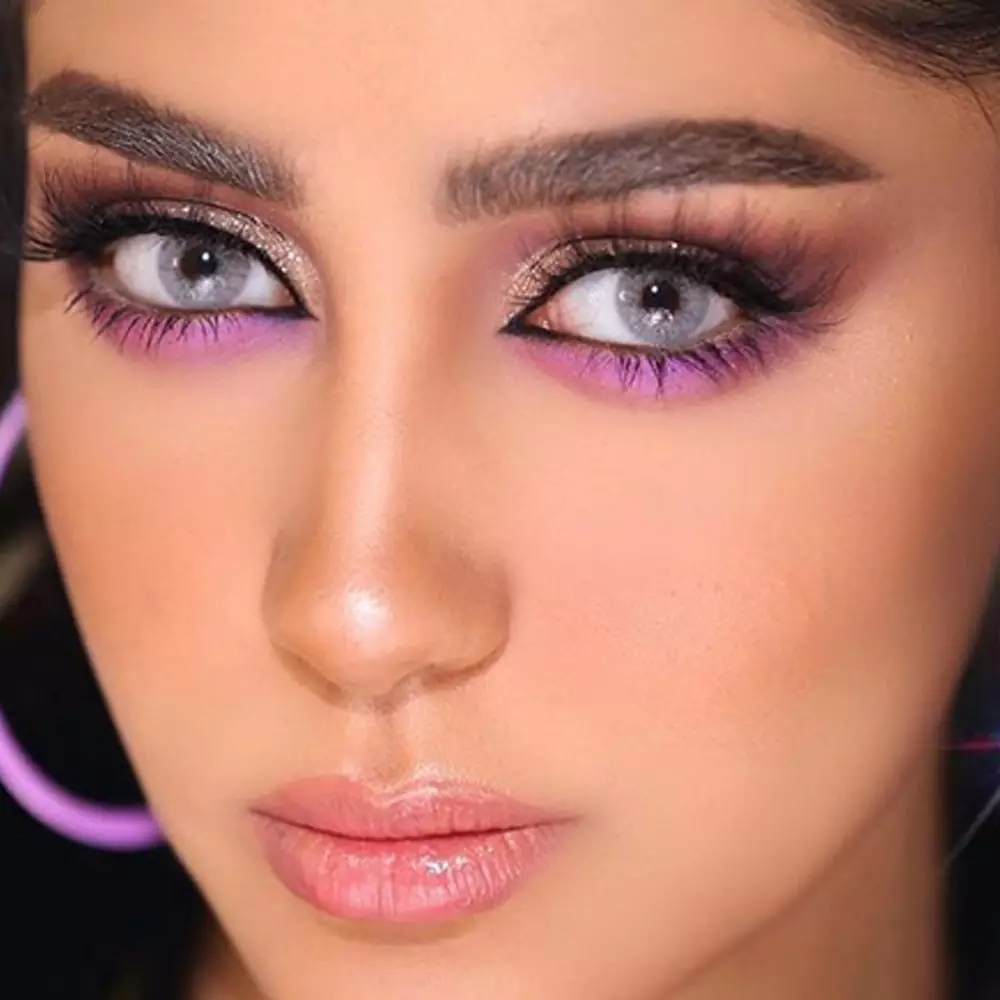 لنز لومینس گری طوسی با ته مایه آبی روشن بدون دور - Image 8