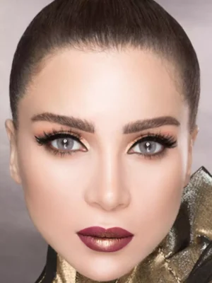 لنز لومینس گری طوسی با ته مایه آبی روشن بدون دور - Image 6