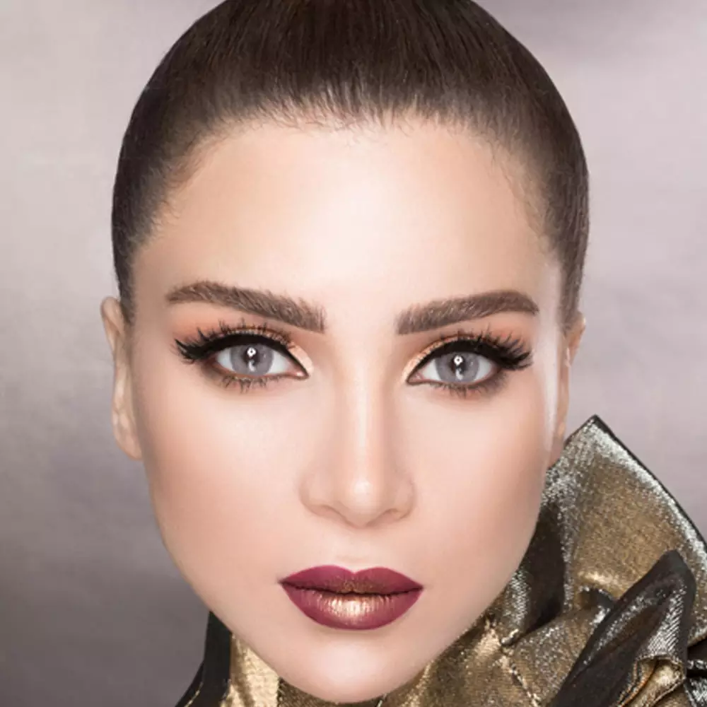 لنز لومینس گری طوسی با ته مایه آبی روشن بدون دور - Image 6