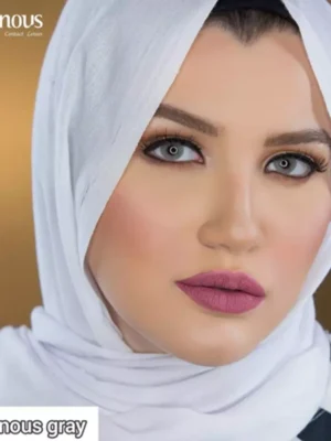 لنز لومینس گری طوسی با ته مایه آبی روشن بدون دور - Image 4