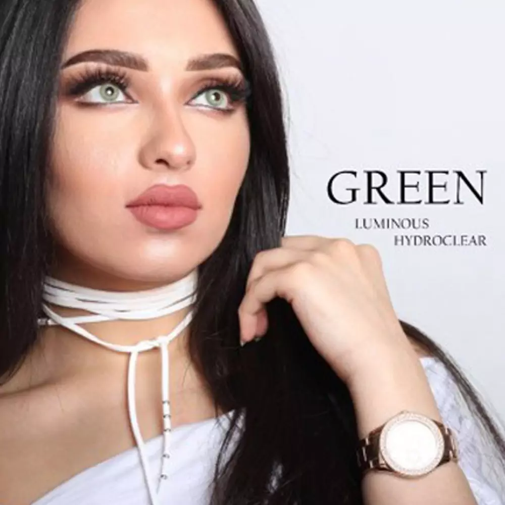 لنز لومینس گرین سبز یشمی روشن بدون دور