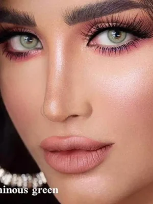 لنز لومینس گرین سبز یشمی روشن بدون دور - Image 3