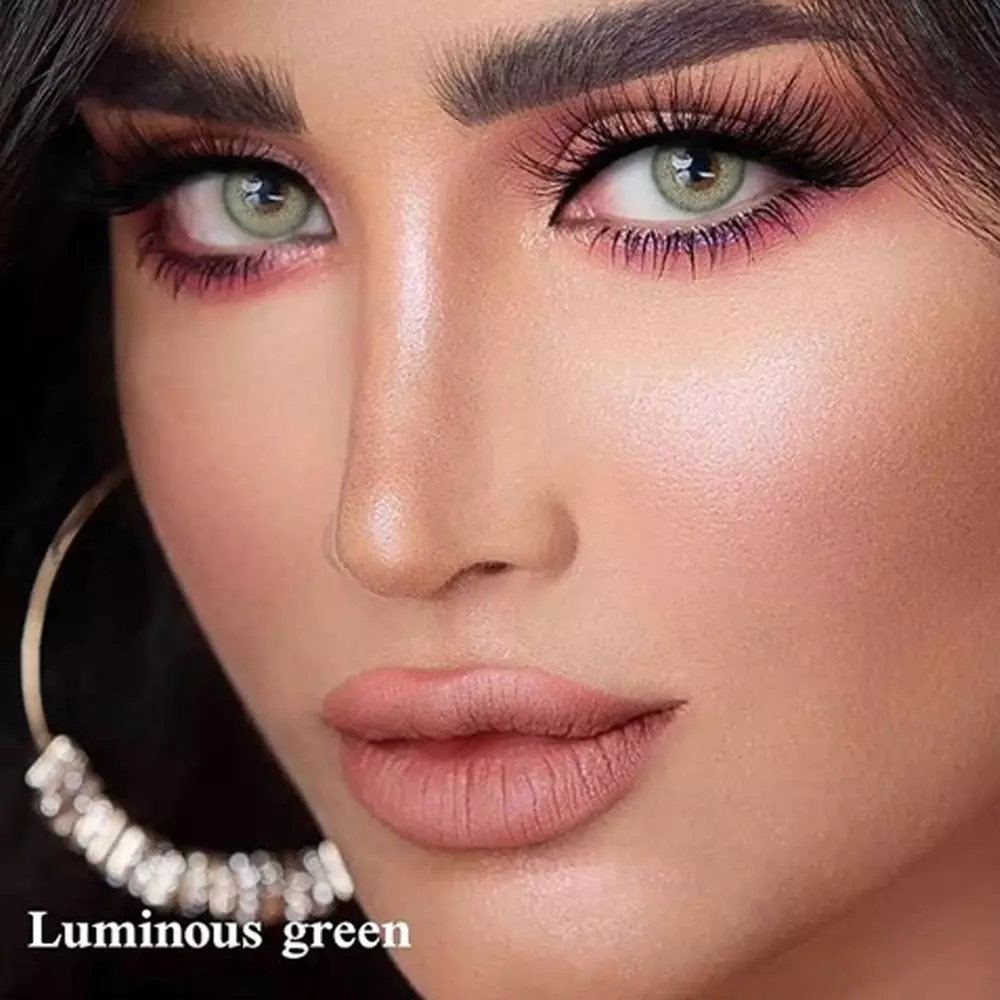 لنز لومینس گرین سبز یشمی روشن بدون دور - Image 3