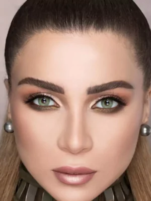 لنز لومینس گرین سبز یشمی روشن بدون دور - Image 4