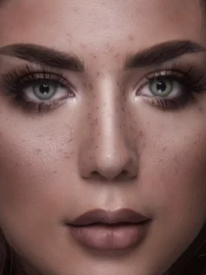 لنز لومینس گرین سبز یشمی روشن بدون دور - Image 5