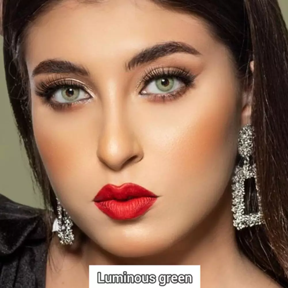 لنز لومینس گرین سبز یشمی روشن بدون دور - Image 7