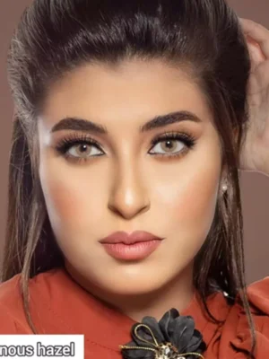 لنز لومینس هازل عسلی ته مایه خاکی روشن بدون دور - Image 8