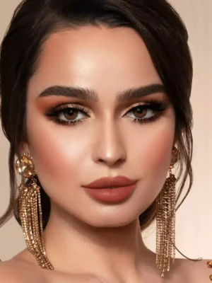 لنز لومینس لاتین براون قهوه ای عسلی روشن دور دار - Image 11