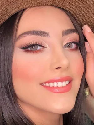 لنز لومینس لاتین گری طوسی عسلی روشن دور دار - Image 5