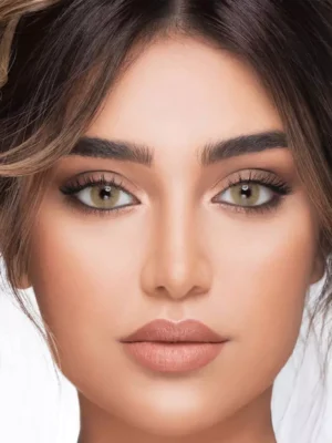لنز لومینس لمون عسلی سبز بدون دور - Image 2