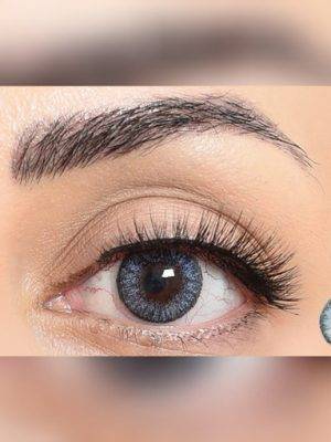 لنز چشم فصلی آبی دوردار از برند فستیوال مورنینگ کیو Festival Morning Q blue 2tone