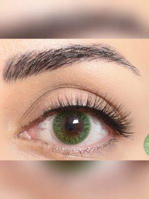 لنز چشم فصلی سبز دوردار از برند فستیوال مورنینگ کیو Festival Morning Q green 2tone