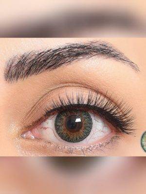 لنز چشم فصلی سبز عسلی از برند فستیوال مورنینگ کیو Festival Morning Q green 3tone