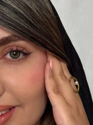 لنز رنگی سبز دور دار ارکید گرین رز