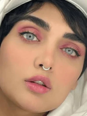 لنز رنگی آبی طوسی روشن چلسی گری یونیک
