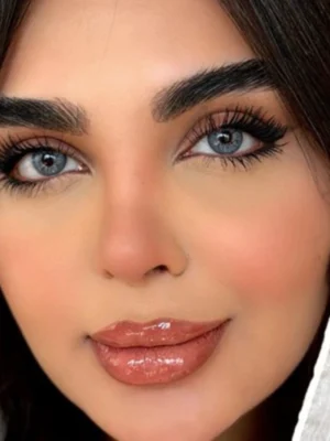 لنز رنگی آبی طوسی پنج بعدی ایندیگو یونیک