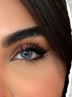 لنز رنگی آبی طوسی پنج بعدی ایندیگو یونیک