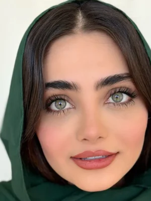 لنز رنگی سبز طوسی هند مید گرین یونیک