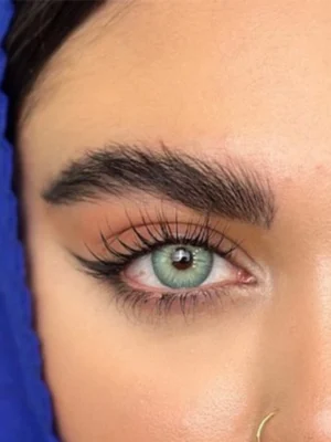 لنز رنگی سبز آبی باربی بلو یونیک