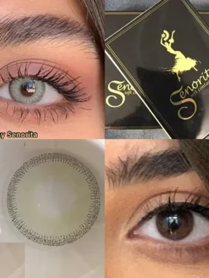 لنز رنگی سنوریتا پرل گری طوسی سبز سالانه