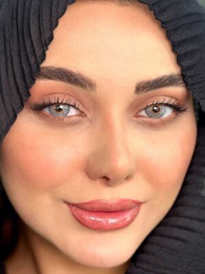 لنز رنگی یونیک طوسی آبی کلاسیک گری