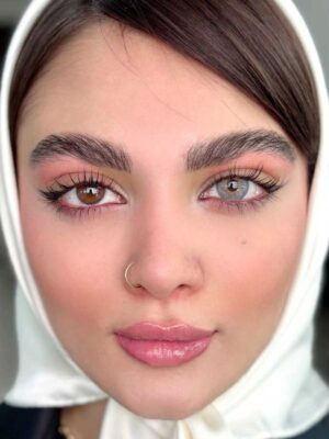 لنز رنگی یونیک طوسی آبی کلاسیک گری
