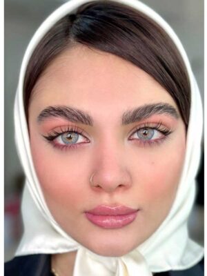 لنز رنگی یونیک طوسی آبی کلاسیک گری
