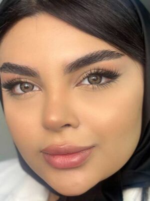 لنز رنگی یونیک عسلی طوسی دوردار دارک گری