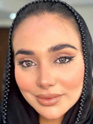 لنز رنگی یونیک عسلی طوسی دوردار دارک گری