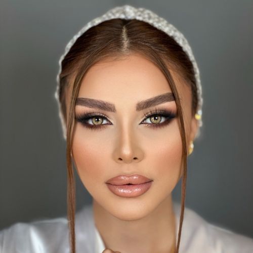لنز چشم رنگی عسلی سبز دور مشکی اسموکی سلنا - Image 2