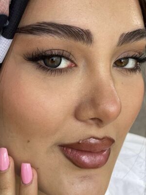 لنز طوسی کرمی مشکی دوردار نوادا سلنا