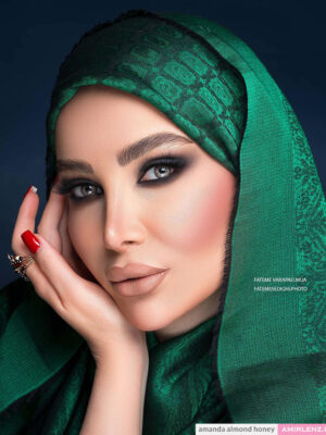 لنز عسلی طوسی دوردار آلموند هانی آماندا کد548