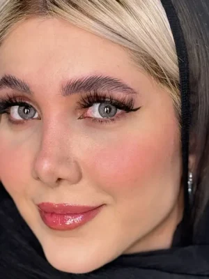 لنز آماندا آئورا گری طوسی خاکستری - Image 5
