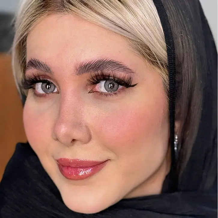 لنز آماندا آئورا گری طوسی خاکستری - Image 5