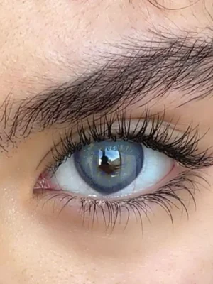لنز آماندا بلو هارت آبی تیله ای