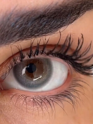 لنز طوسی سبز تیله ای گری بژ آماندا [۶ ماهه] کد540