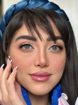 لنز آماندا کینگ بلو سبز آبی دوردار - Image 2