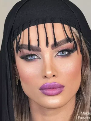 لنز آماندا پاستل بلو آبی روشن بدون دور - Image 3