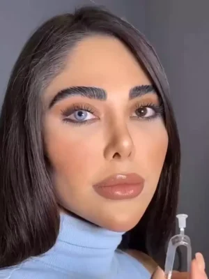 لنز آماندا پاستل بلو آبی روشن بدون دور - Image 2