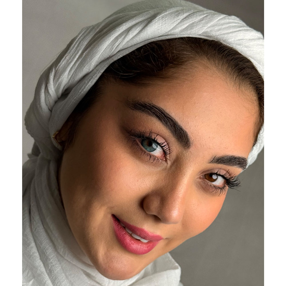 لنز رنگی پنج بعدی سبز آبی عسلی سایه روشن آرکتیک بلو آماندا