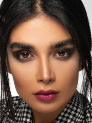 لنز چشم فصلی قهوه ای دوردار از برند فستیوال مورنینگ کیو Festival Morning Q brown 2tone - Image 2