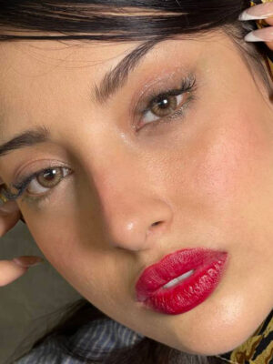 لنز رنگی قهوه ای دور محو کارولینا موکا شاین آماندا