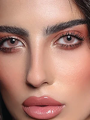 لنز دهب مارون قهوه ای نارنجی