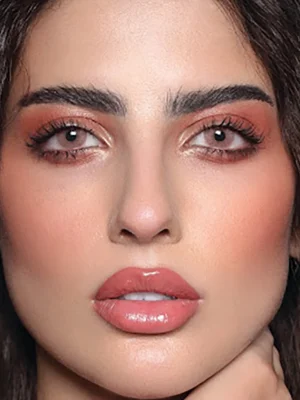 لنزدهب مارون قهوه ای نارنجی