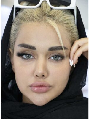 لنز رنگی سلنا سبز طوسی دور محو دیم گری ماهانه