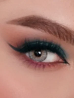 لنز آیس کالر سالانه (طوسی سبز دوردار) سری لاکچری Ice color Luxury alovera - Image 2