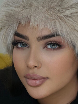 لنز ترکیبی آبی طوسی عسلی گلکسی بلو سلنا کد 1117