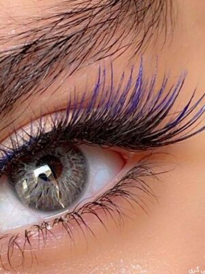 لنز چشم رنگی گلکسی گری سلنا طوسی خاکستری رگه دار